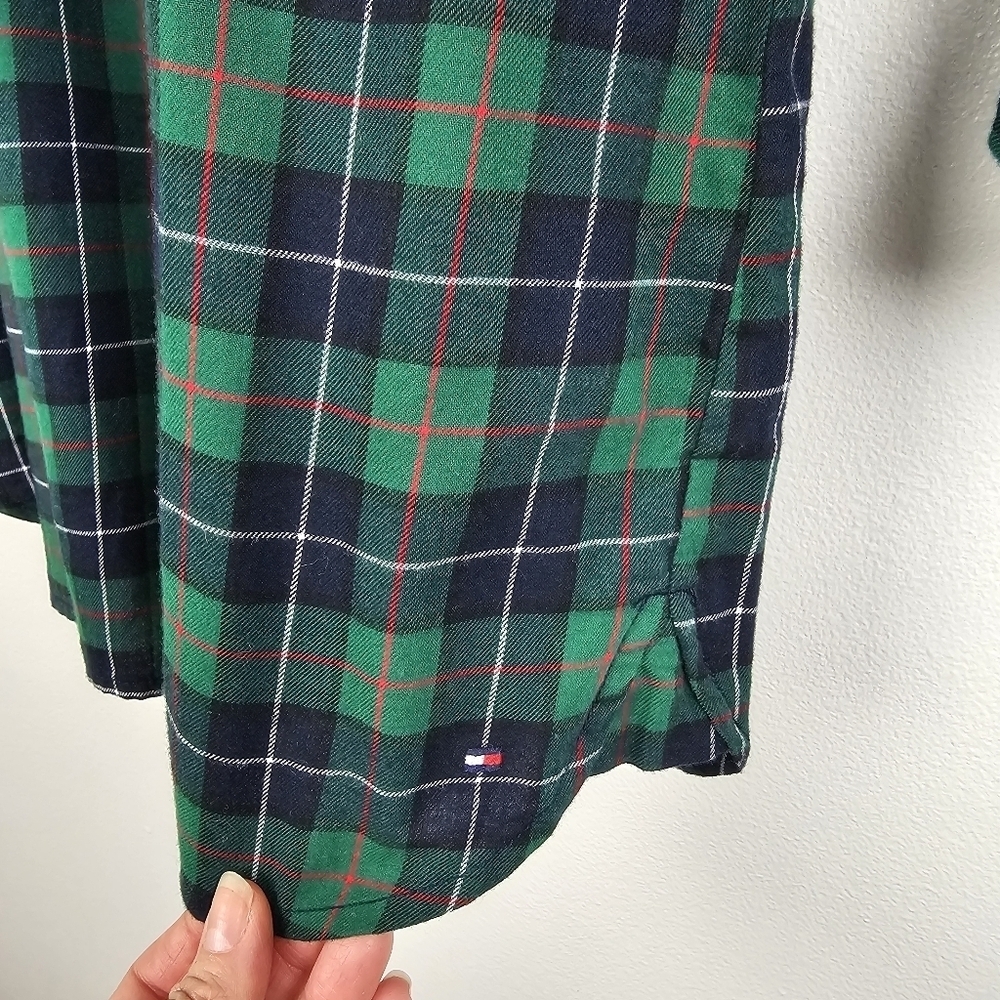 Tommy Hilfiger Plaid 1/2 Button Front Pullover Shirt NWT - Picture 8 of 10